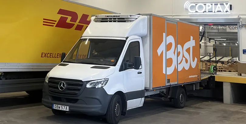 Best transport och DHL hos Copiax.
